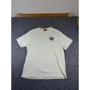 Roland Garros Shirt Mens 2XL Cream Paris Tennis Graphic Print T Shirt